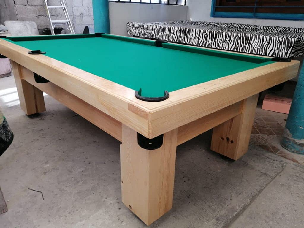 MESA DE BILLAR PROFESIONAL PARA CASA O NEGOCIO. USO RUDO MADERA 100% PINO (PAÑO ROJO)