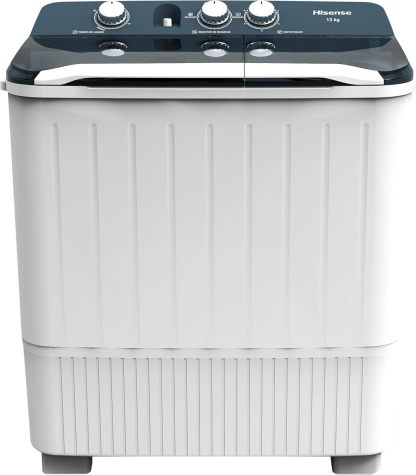 Hisense WSA1102PCN Lavadora Semiautomatica Doble Tina 11 Kg, Blanco/Gris