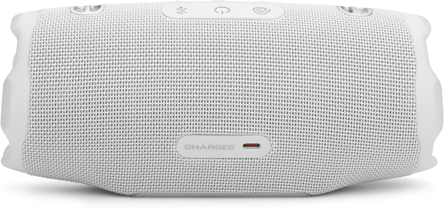 JBL Charge 6 Bocina Portátil Bluetooth, Batería Integrada, IP67 función de Carga USB - Blanco
