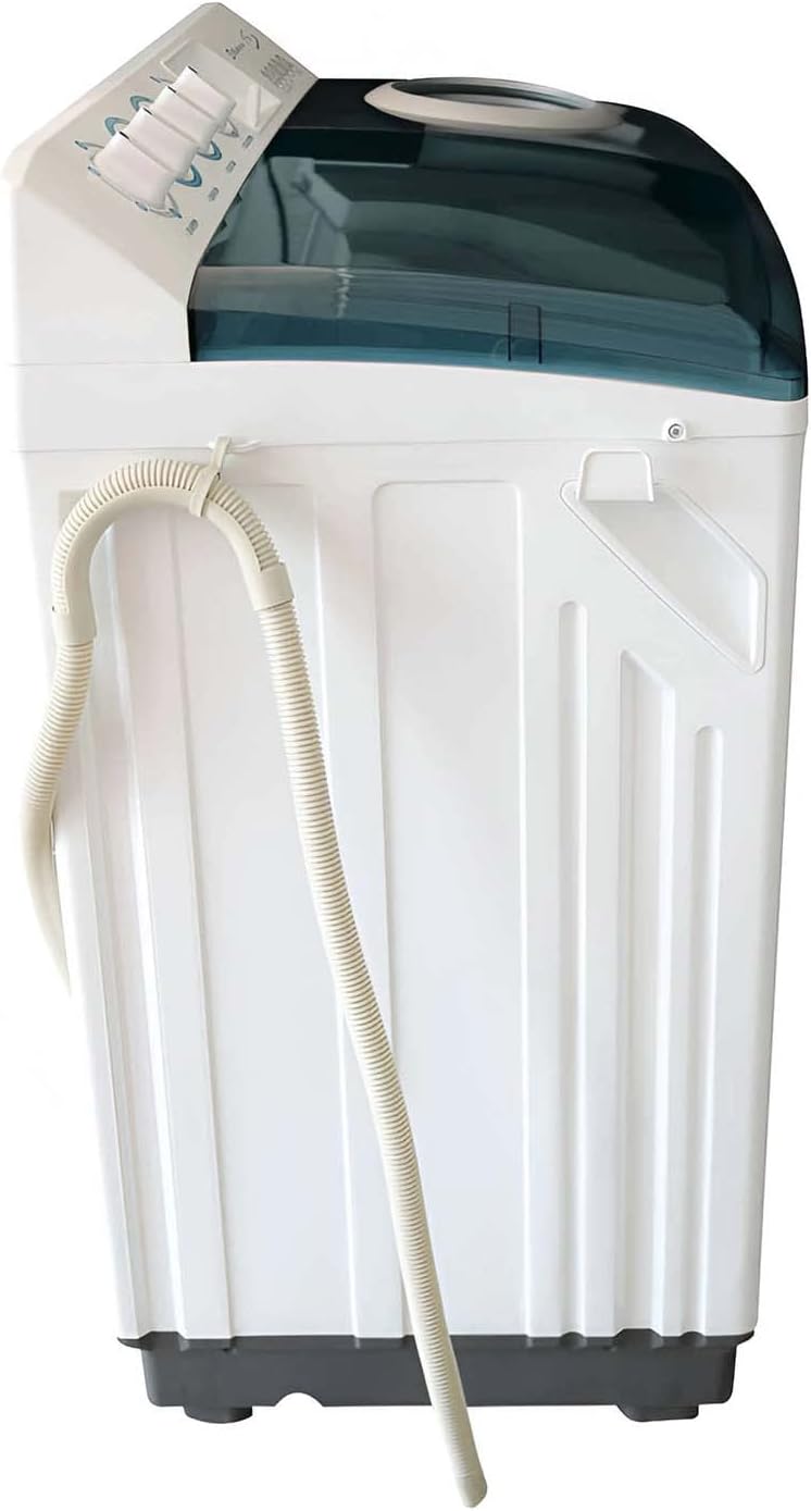 Koblenz Lavadora Dos Tinas de 22 Kg y 3 Velocidades con Secado Rápido y Lavado por Impulsor, Desagüe Manual, Timer de Lavado y Secado, Estructura de Plástico de Alta Resistencia, Blanca LDM-22B