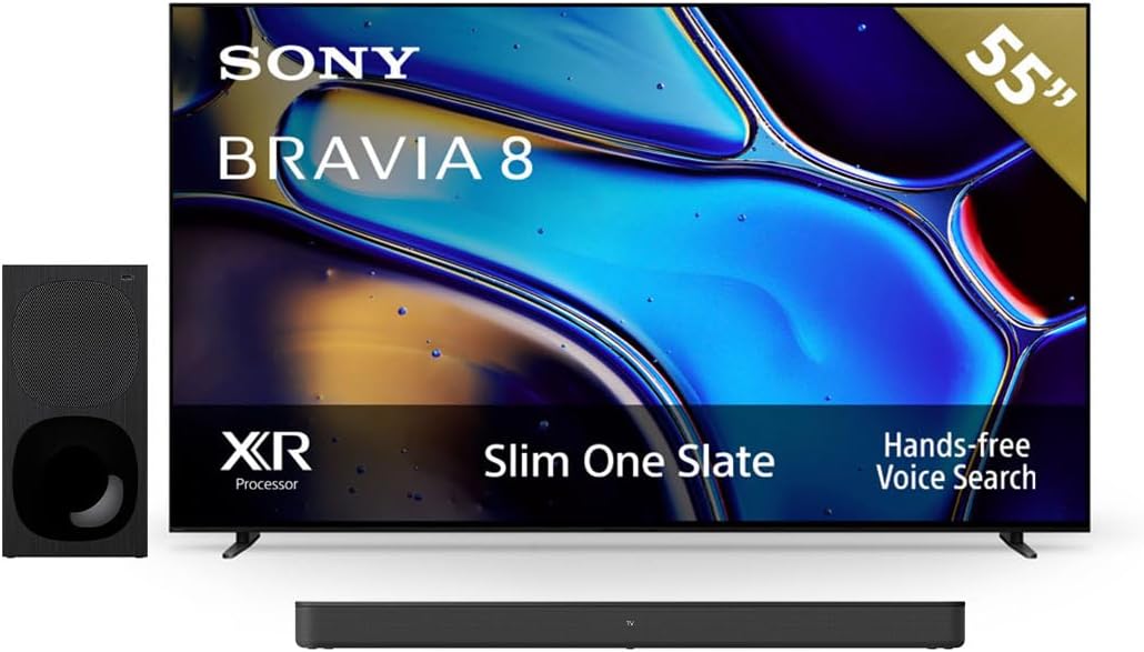 Sony BRAVIA 8 Pantalla 77” OLED con Procesador XR 4K Ultra HD Google
