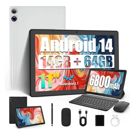 Tablet A7l 11'' 14gb+64gb Tf(max 1tb) Android 14  Con Kit