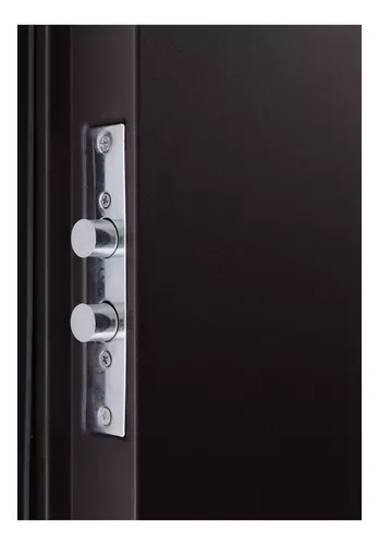 Protecto Home | Puerta de Seguridad Toledo 95-205 Apertura Derecha 100% Acero Color Chocolate