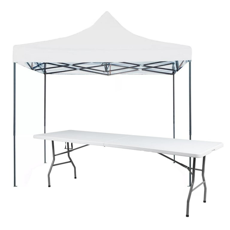 Toldo Carpa Impermeable 3x3 M + Mesa Plegable 180cm portatil Kingshouse COMBO