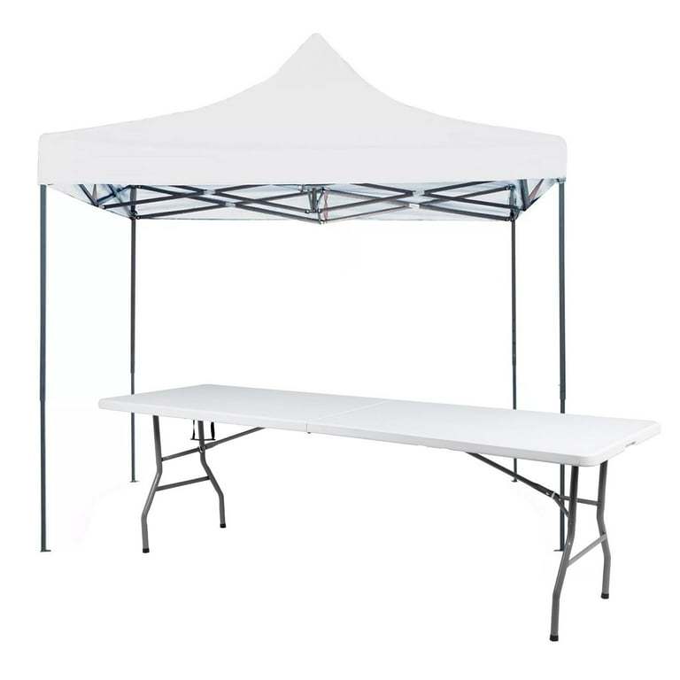 Toldo Carpa Impermeable 3x3 M + Mesa Plegable 180cm portatil Kingshouse COMBO