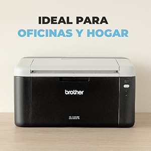 BROTHER Impresora Láser Monocromática HL-1212W,Compacta,Económica,WiFi,21 ppm,150 Hojas
