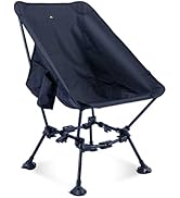 iClimb - Silla de playa plegable de dos alturas ligera compacta y cómoda con antiarañazos, grande