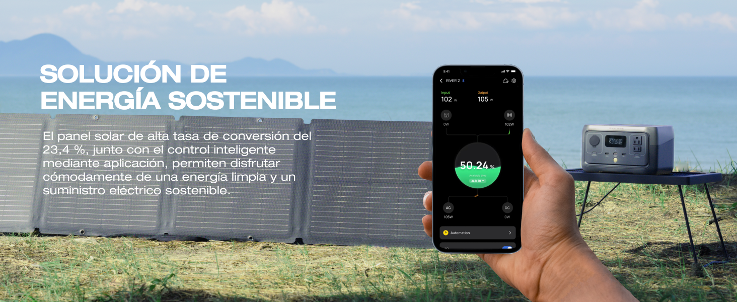 generador de energía portátil solar