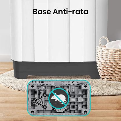 Hisense WSA1102PCN Lavadora Semiautomatica Doble Tina 11 Kg, Blanco/Gris