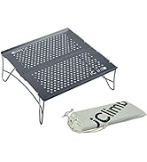 iClimb Mini Solo Mesa Plegable Ultraligera Compacta para Mochilero, Camping, Senderismo, Playa Picnic (Gu...