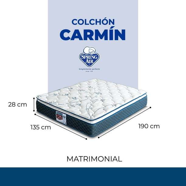 Colchón Matrimonial Spring Air Carmín Firmeza Media