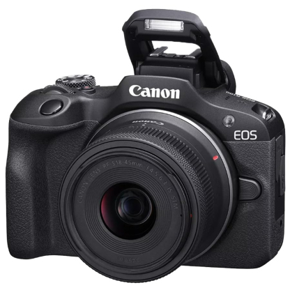 Canon EOS R100 - Kit de 2 lentes con doble zoom para cÃ¡mara RF-S de 18-45 mm + lentes RF de 75-300 mm 6052C111 paquete con kit de fotos Deco que incluye tarjeta de memoria Lexar Premium PRO Series