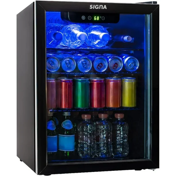 Frigobar Refrigerador Enfriador Bebidas Acero Inox 70l 2.5ft