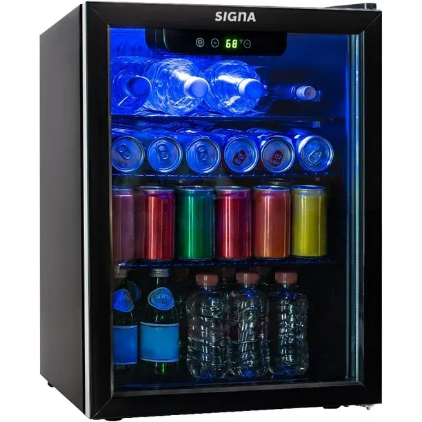 Frigobar Refrigerador Enfriador Bebidas Acero Inox 70l 2.5ft