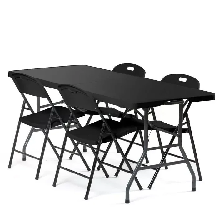 Mesa rodante LL de alta calidad con 4 sillas COMBO
