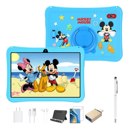 Hancdon A9+ Tablet Para Niños 11.6 Pulgadas, 512gbrom 12gb Ram Kids Tablet Android 13 Octa Core Cpu Bluetooth Wifi5 8000mah Con Funda Tablet Color Celeste