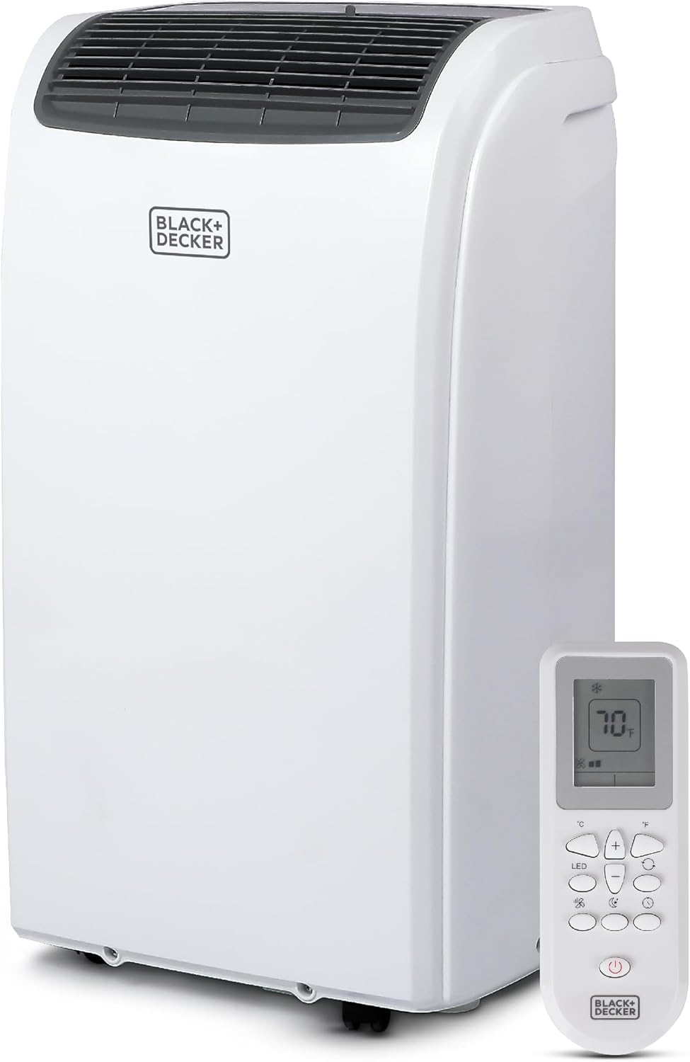 Black & Decker BTU Aire Acondicionado portátil con Mando a Distancia, Blanco, 1