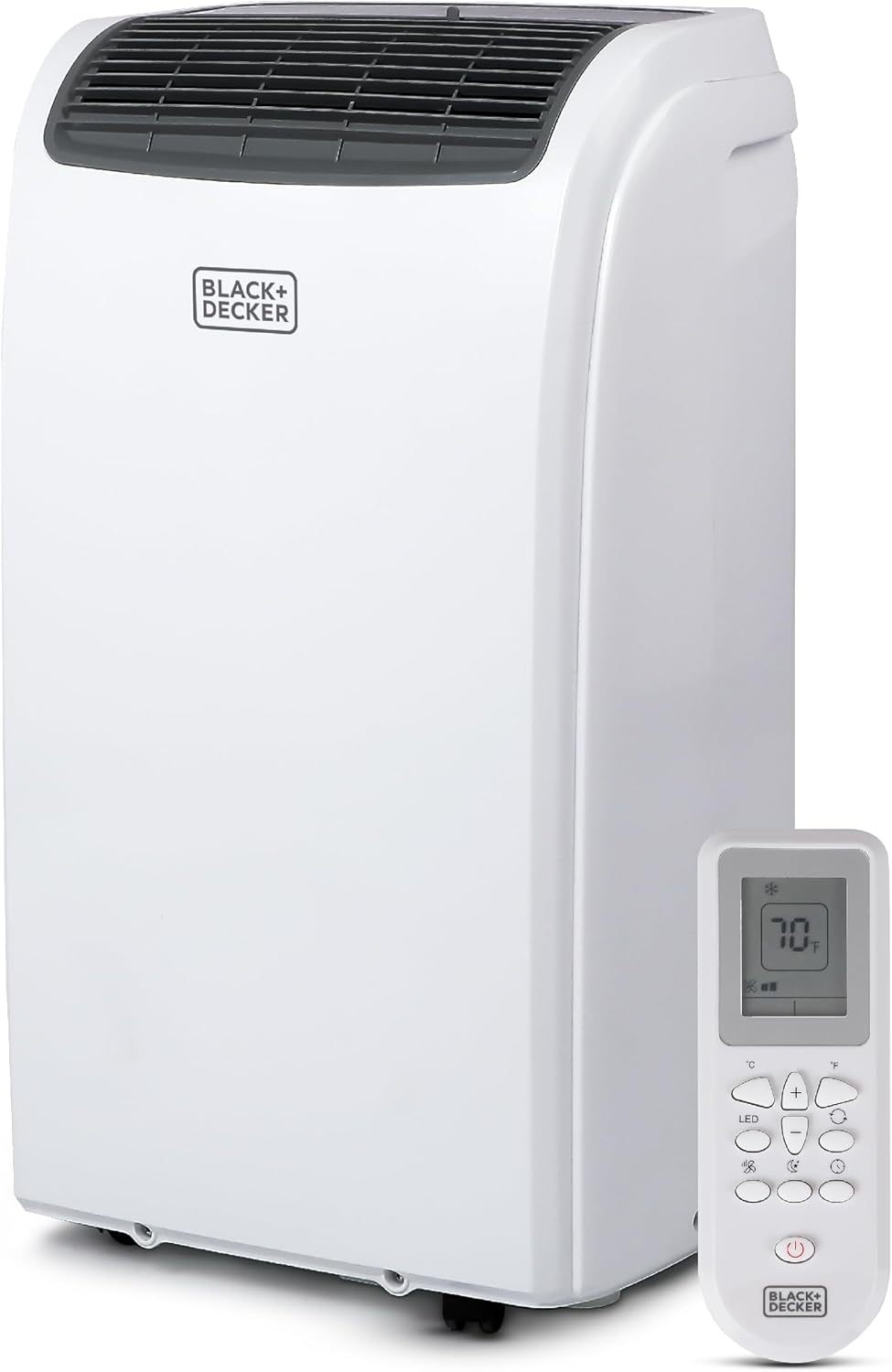 Black & Decker BTU Aire Acondicionado portátil con Mando a Distancia, Blanco, 1
