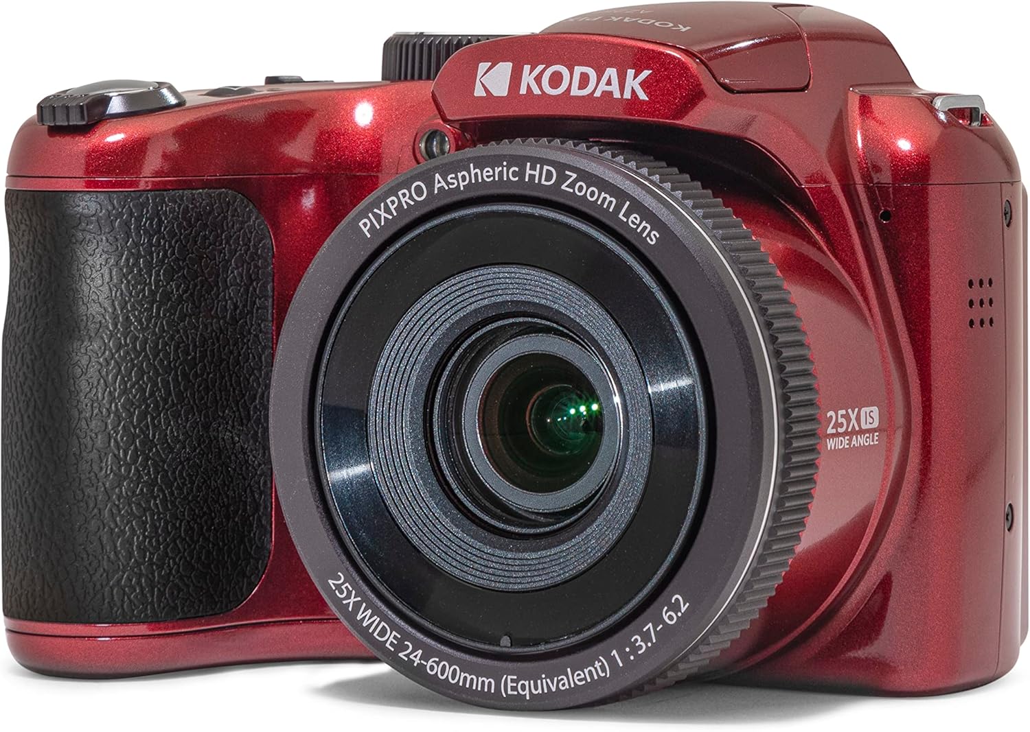 Kodak PIXPRO AZ255-WH Cámara Digital de 16 MP, Zoom óptico de 25 x 24 mm, Lente Gran Angular, estabilización óptica de Imagen, 1080P, Full HD, Video, cámara de vlogging LCD de 3 Pulgadas (Blanco)