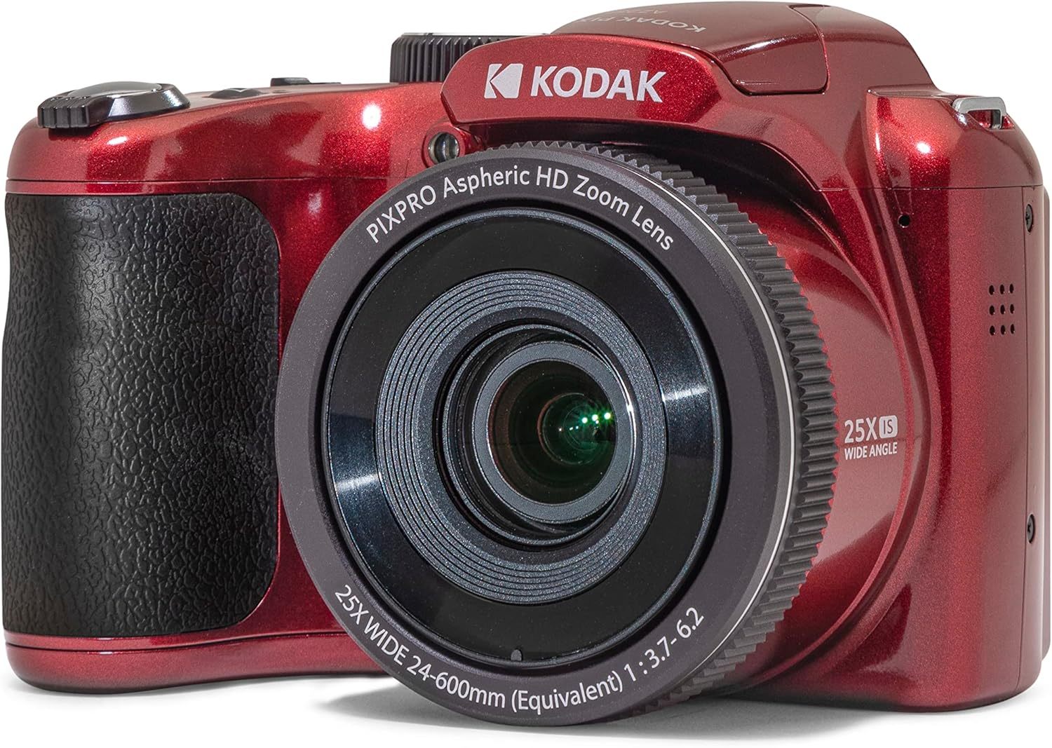 Kodak PIXPRO AZ255-WH Cámara Digital de 16 MP, Zoom óptico de 25 x 24 mm, Lente Gran Angular, estabilización óptica de Imagen, 1080P, Full HD, Video, cámara de vlogging LCD de 3 Pulgadas (Blanco)