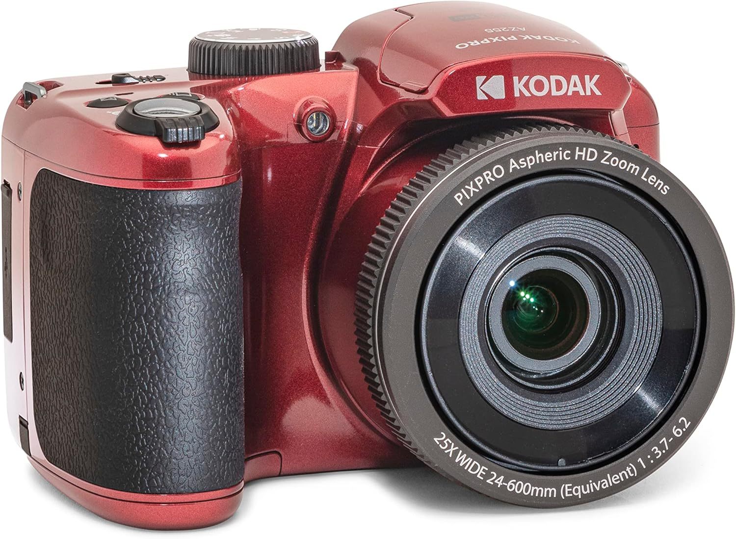 Kodak PIXPRO AZ255-WH Cámara Digital de 16 MP, Zoom óptico de 25 x 24 mm, Lente Gran Angular, estabilización óptica de Imagen, 1080P, Full HD, Video, cámara de vlogging LCD de 3 Pulgadas (Blanco)