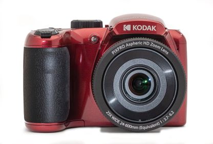 Kodak PIXPRO AZ255-WH Cámara Digital de 16 MP, Zoom óptico de 25 x 24 mm, Lente Gran Angular, estabilización óptica de Imagen, 1080P, Full HD, Video, cámara de vlogging LCD de 3 Pulgadas (Blanco)