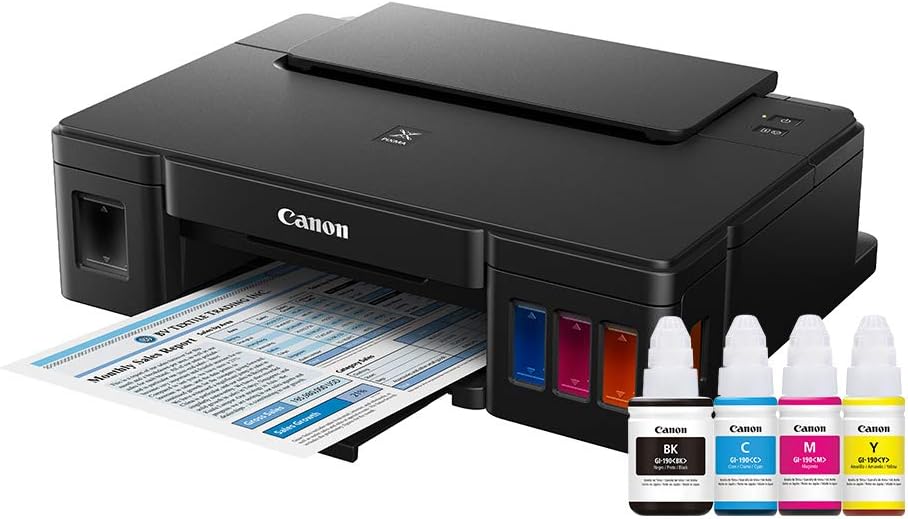 Canon Impresora de Inyección de Tinta Continua G1110, Mediano, Negro
