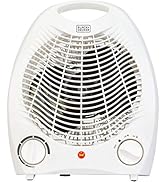 Calentador personal de computadora de 1500 vatios (blanco), 8.4 x 5.2 x 10 pulgadas