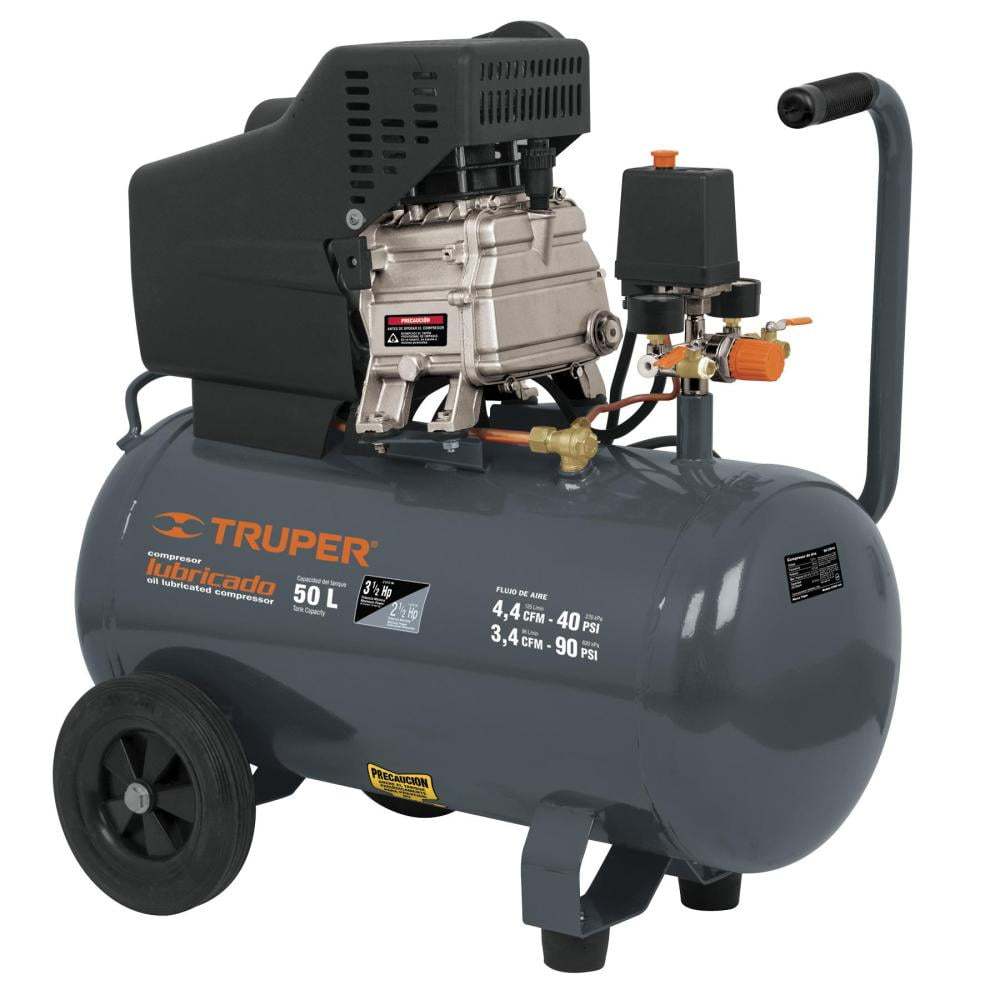 COMPRESORA 50 lt 2.5 HP HORIZONTAL TRUPER 15007 Truper COMP-50LT