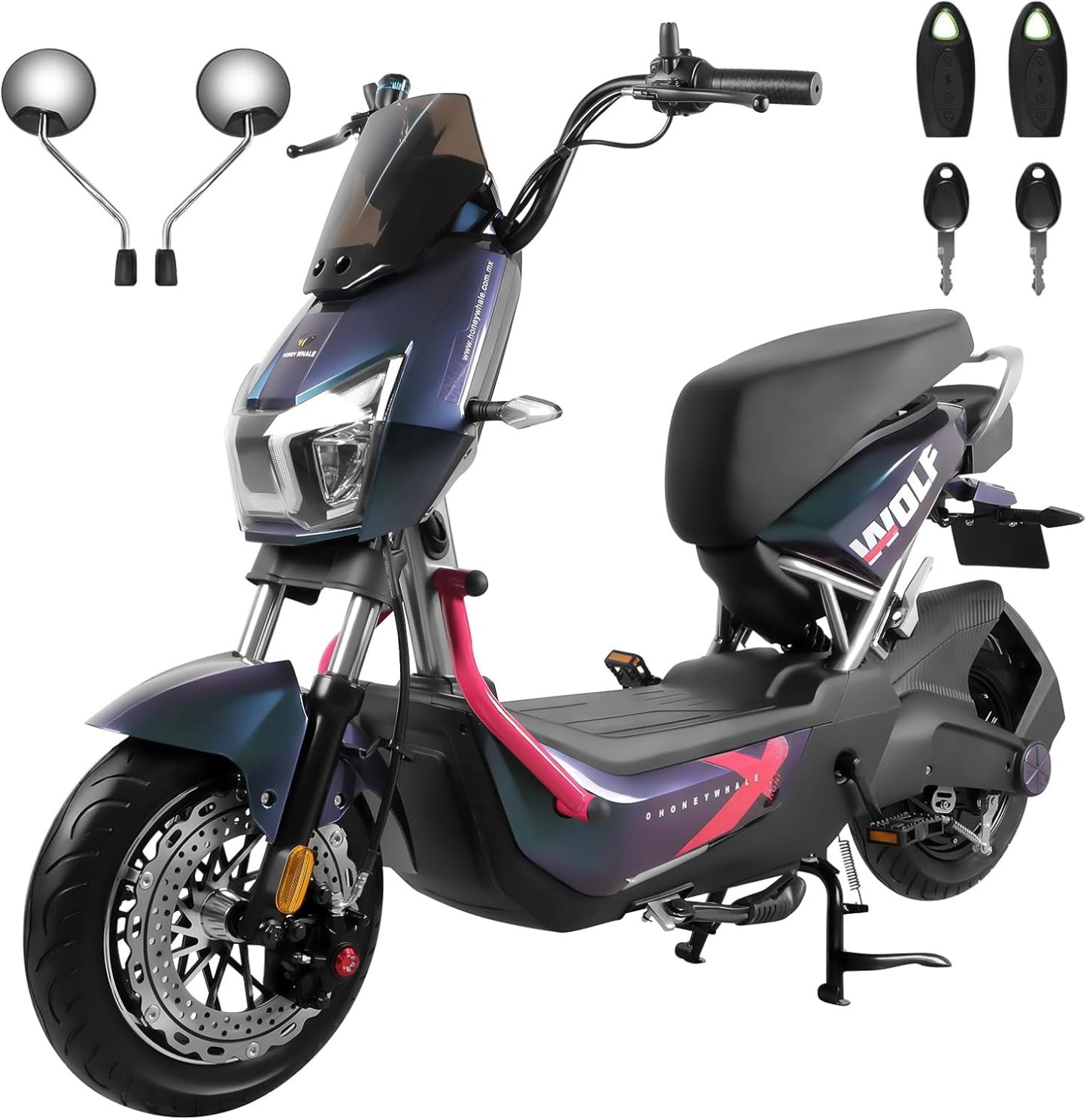 HONEYWHALE ZL-Wolf Bicicleta Electrica para Adultos, Bicimoto Eléctric