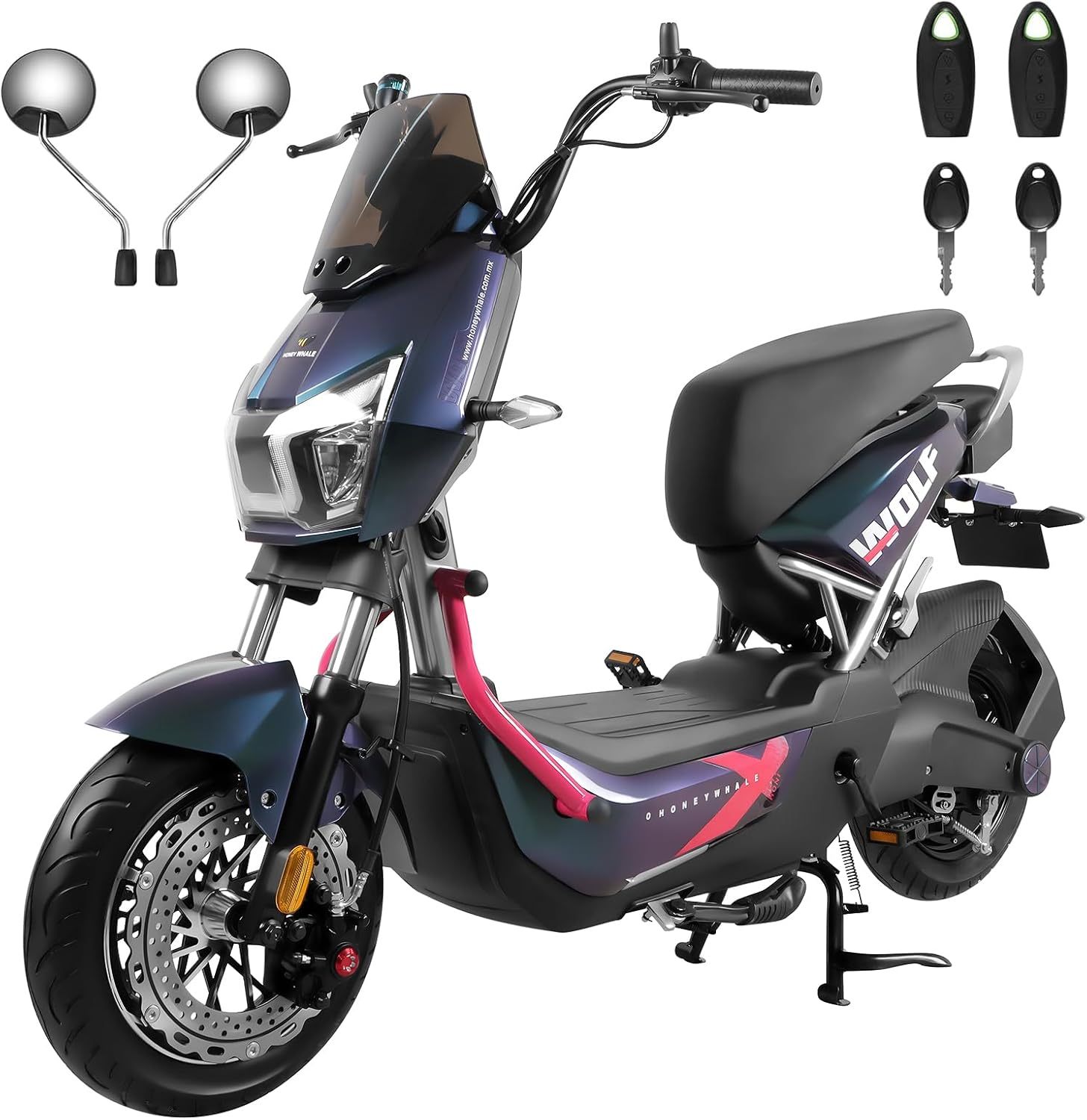 HONEYWHALE ZL-Wolf Bicicleta Electrica para Adultos, Bicimoto Eléctric