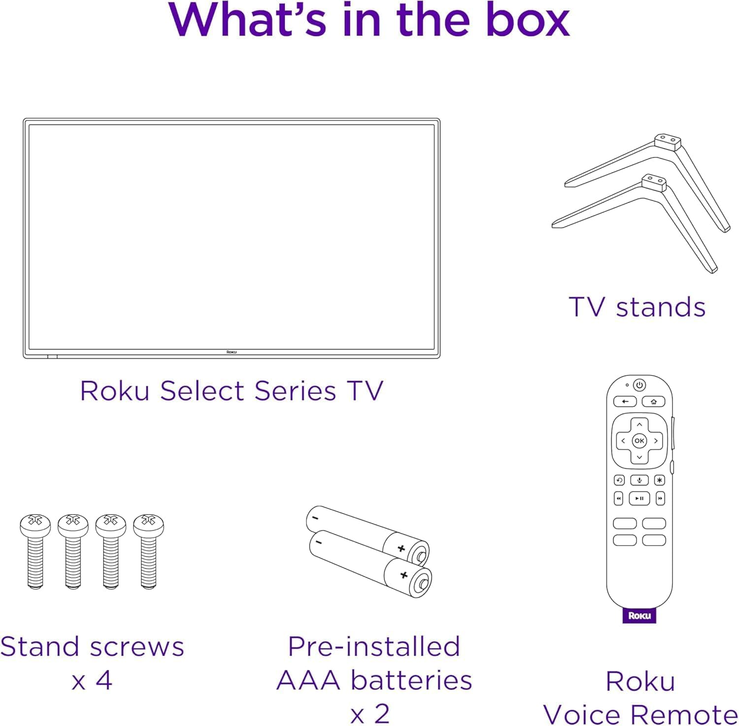 Roku Smart TV 2025 - Serie Selecta de 40 Pulgadas, TV Full HD de 1080p - RokuTV con Control Remoto de Voz - Televisión LED de visualización Plana con Wi-Fi para transmitir Noticias Locales en Vivo