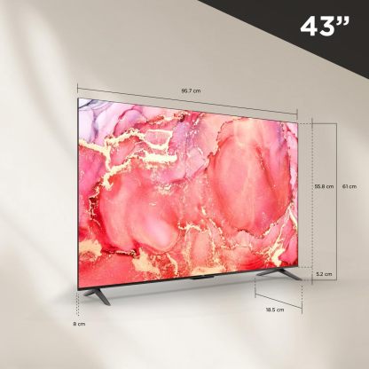 TCL Smart TV Pantalla 55" 55S451G Google TV 4K UHD Ultra HD | HDR 10 | 270 NITS 60 Hz | Dolby Audio Digital + | Compatible con Alexa