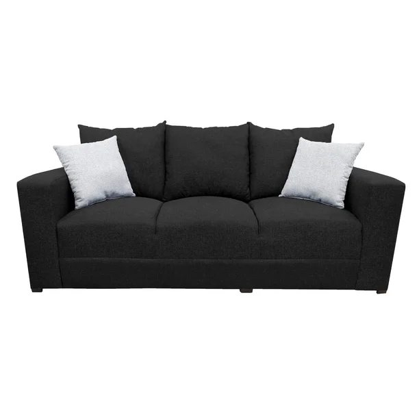Sofa EL BAZAR STORE Miami Lino Negro 3 Plazas Modular Moderno