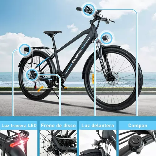 Colorway Bicicleta Eléctrica 500w Motor 32km/h 7 Velocidades