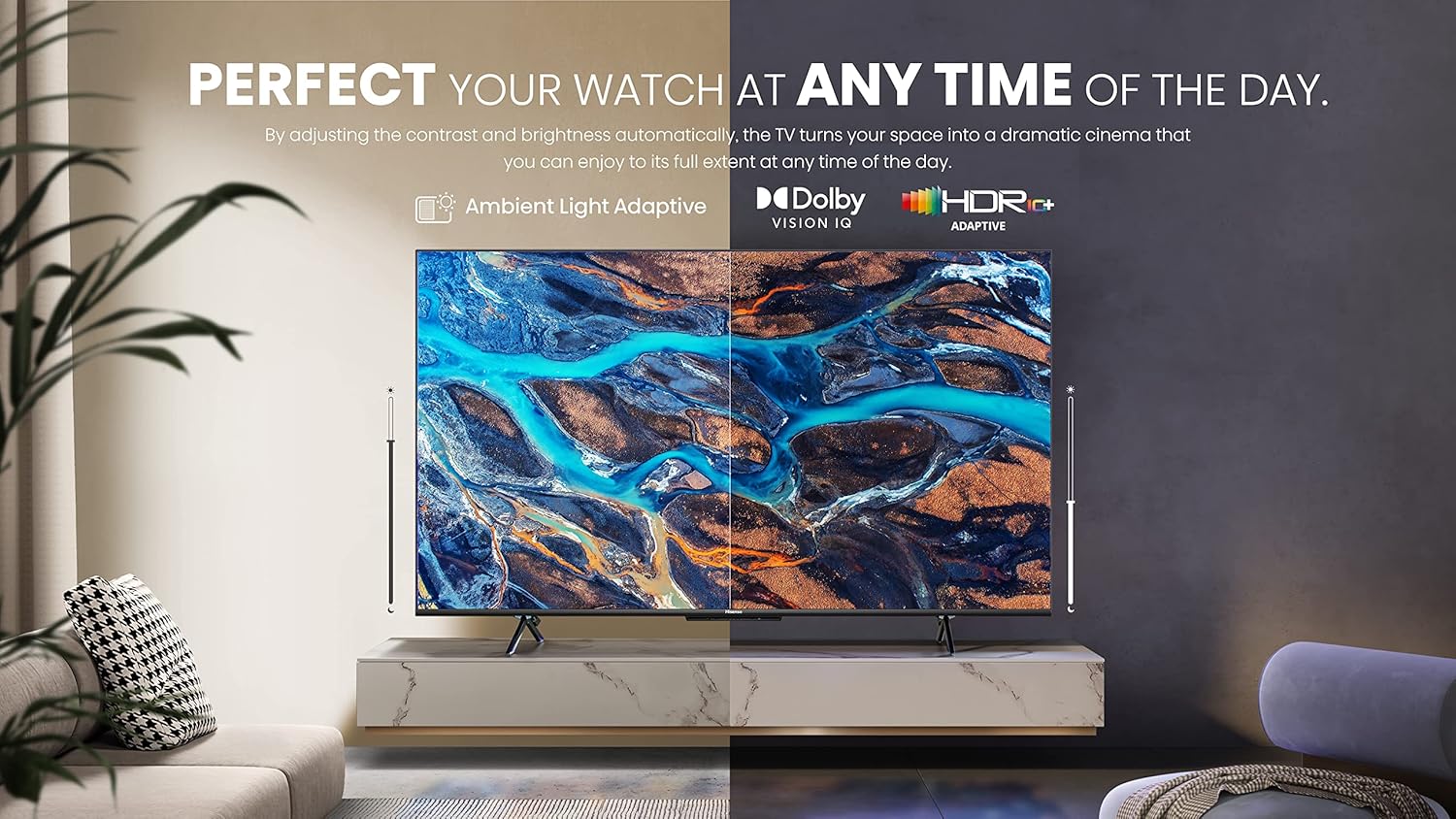 Hisense ULED 4K Premium 65U6H Quantum Dot QLED Series 65 Pulgadas Smart Google TV, Dolby Vision Atmos, Control Remoto de Voz, Compatible con Alexa (Modelo 2025)