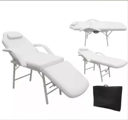 Silla Faciales Cama Camilla Sillón Spa Masaje Fisioterapia Color Blanco