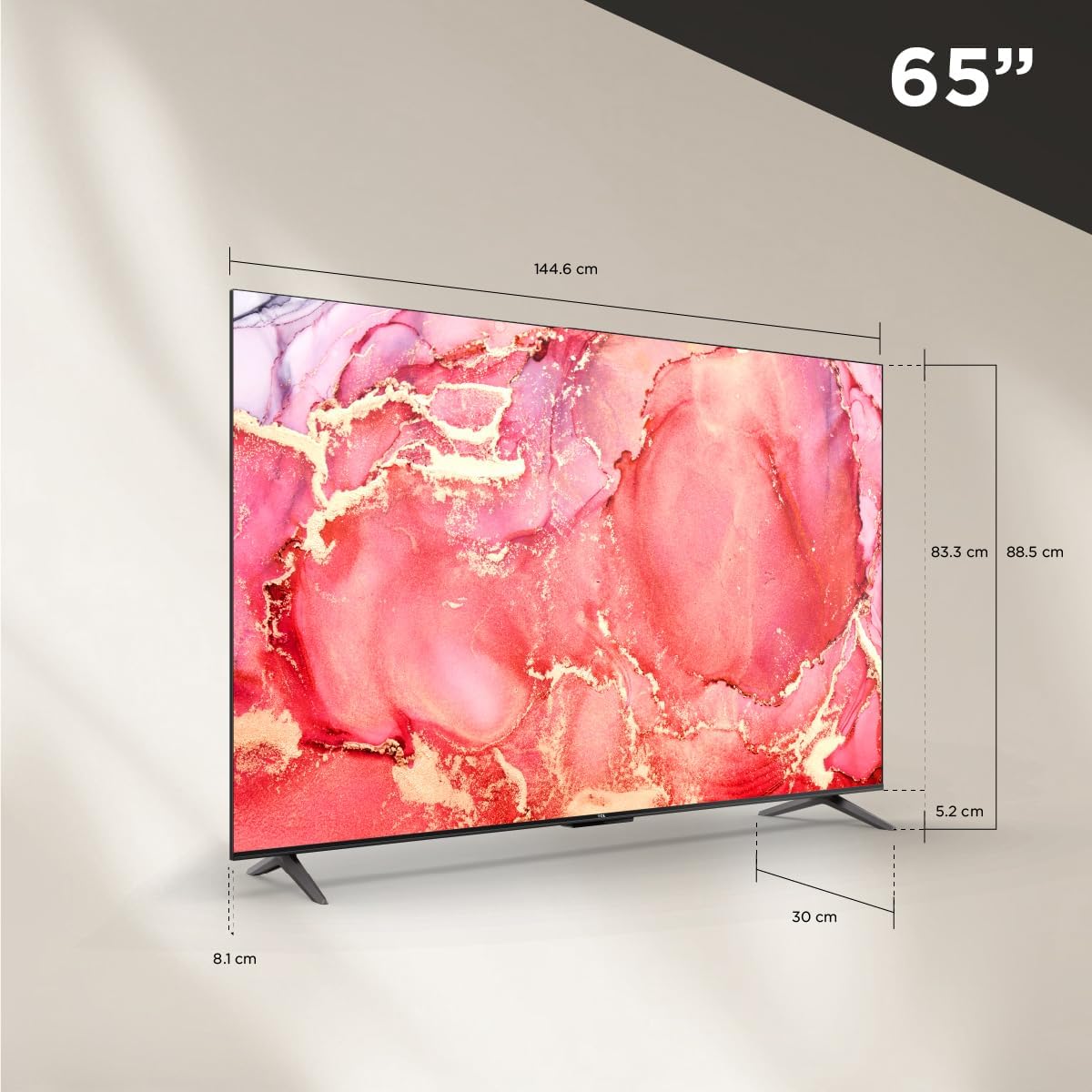 TCL Smart TV Pantalla 55" 55S451G Google TV 4K UHD Ultra HD | HDR 10 | 270 NITS 60 Hz | Dolby Audio Digital + | Compatible con Alexa