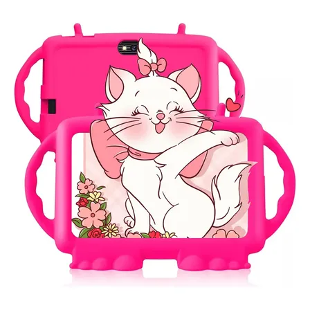 Tablet Para Niños De 7 Pulgadas 32+3gb Memoria Ram Con Funda Color Rosa