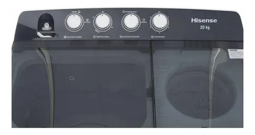 Lavadora semi-automática Hisense hasta 20kg color blanco