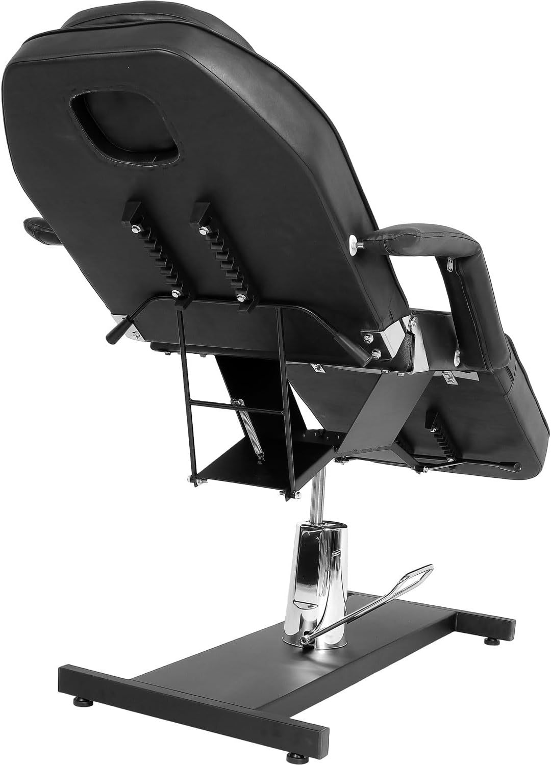 RACK & PACK Silla Sillon Reclinable para Masaje Profesional Lashista Skinker Giro 360° Respaldo 30° 10 Posiciones Soporta 150 Kg Sistema Hidraulico Camilla para SPA Tattoo Estructura Robusta