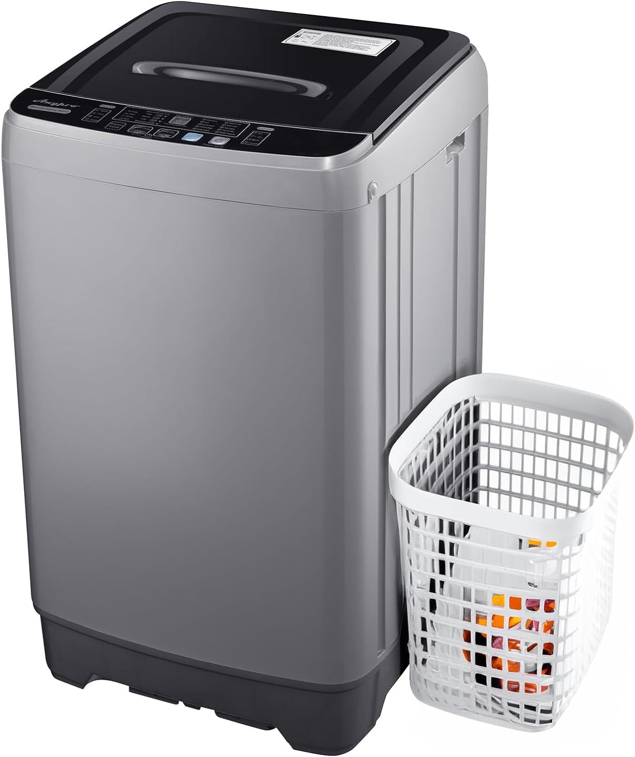 Small Portable Washing Machine 13LBS Portable Washer Machine with Drain Dump, 10 Programs/8 Water Levels/LED Display Full Automatic Mini Laundry Machine, Lavadora Portatil for Apartment RV Dorm