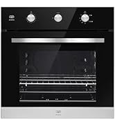 AVERA Horno de Gas Empotrable | Capacidad 58L | Panel de Control Multifuncional | Diseño Elegante...