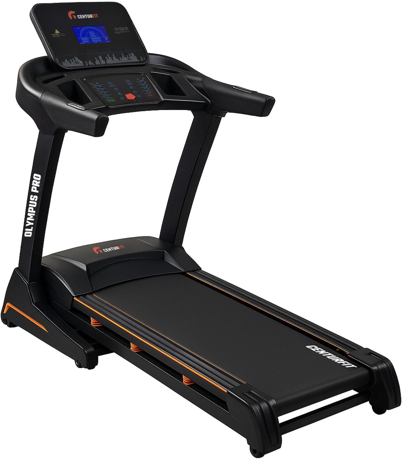 CENTURFIT Caminadora Profesional 3.5 HP Plegable con Inclinación 15 Niveles Superficie 135X48 Cm Pantalla Digital con Bluetooth Y 12 Programas Velocidad 1-18 Km/H Capacidad 140 Kg Gimnasio En Casa