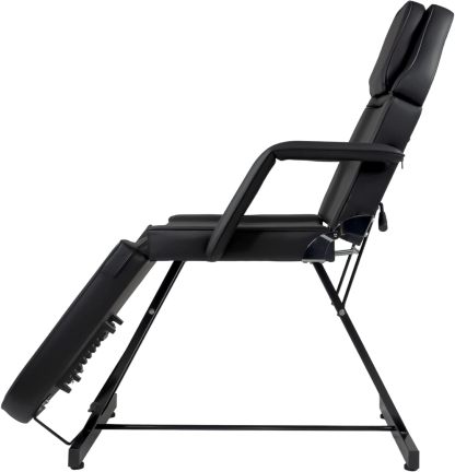 NANOFORT Silla Sillon Reclinable para Masaje Profesional Lashista Silla para Faciales Respaldo con 9 Tipos de Ajuste Soporta 200 Kg Incluye Banco Camilla para SPA Tattoo