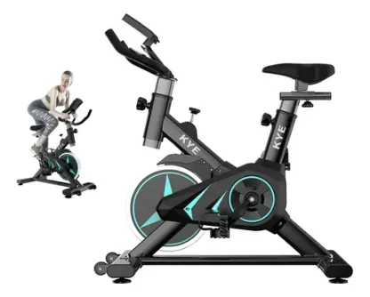 Kye Bicicleta De Spinning Fija 8kg Ejercicio Cardio Negro