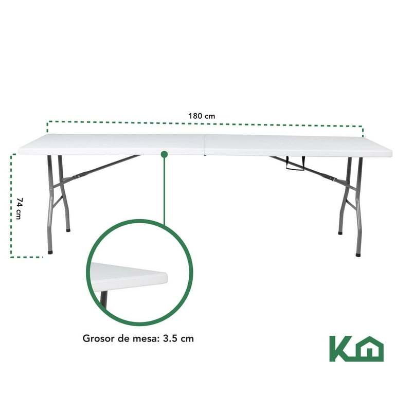 Toldo Carpa Impermeable 3x3 M + Mesa Plegable 180cm portatil Kingshouse COMBO