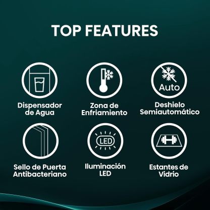 Hisense RR63D6WGX-Refrigerador Una Puerta, 6.3 pies cúbicos con Dispensador de Agua,Deshielo Semiautomático,Sello de Puerta Antibacteriano,52x54x128cm(AnchoxLargoxAlto),Gris