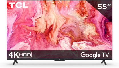 TCL Smart TV Pantalla 55" 55S451G Google TV 4K UHD Ultra HD | HDR 10 | 270 NITS 60 Hz | Dolby Audio Digital + | Compatible con Alexa