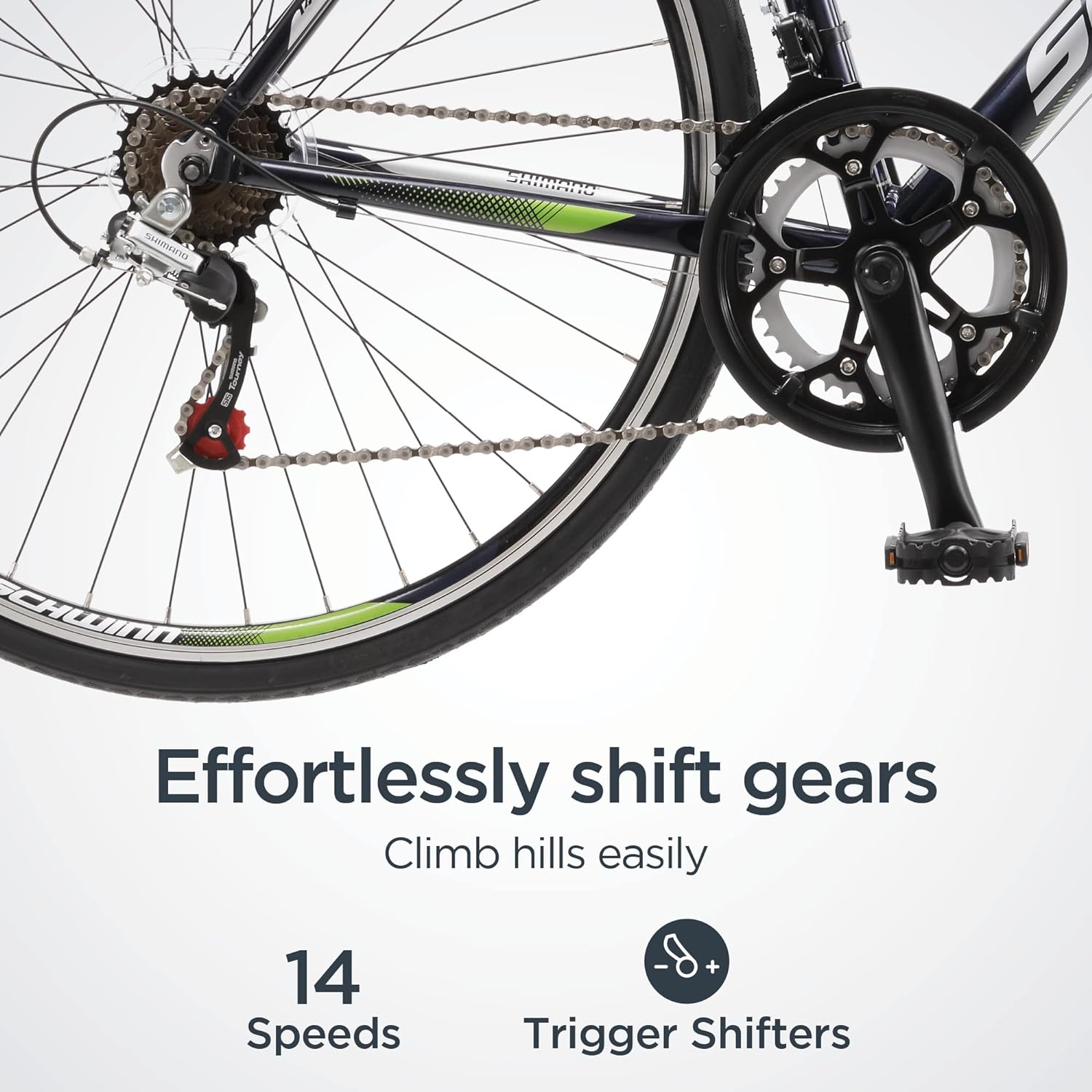 Schwinn Volare 1300 para Hombre Barra Bicicleta de Carretera, 700 °C Ruedas Mediano tamaño del Marco